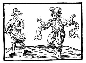 Will Kempe, performing a stage jig.