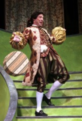 Ian as Harlequin in "The Game of Love and Chance". Photo by Carol Pratt.