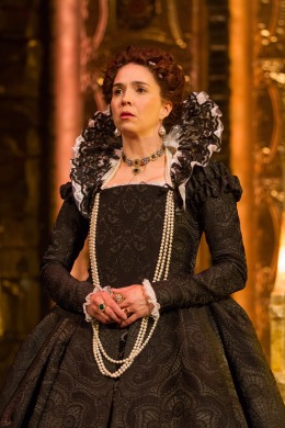 Holly Twyford as Elizabeth I in Schiller's "Mary Stuart" directed by Richard Clifford. Folger Theatre, 2015. Photo by Teresa Wood.